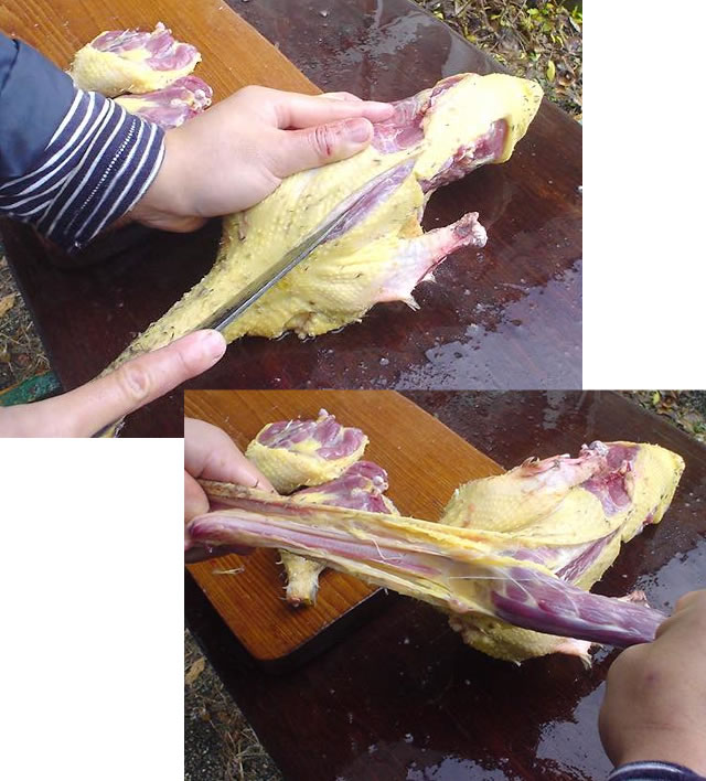合鴨のさばきかた作り方